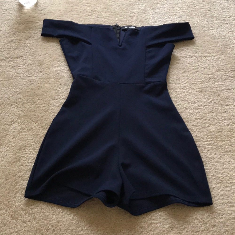 Navy blue romper